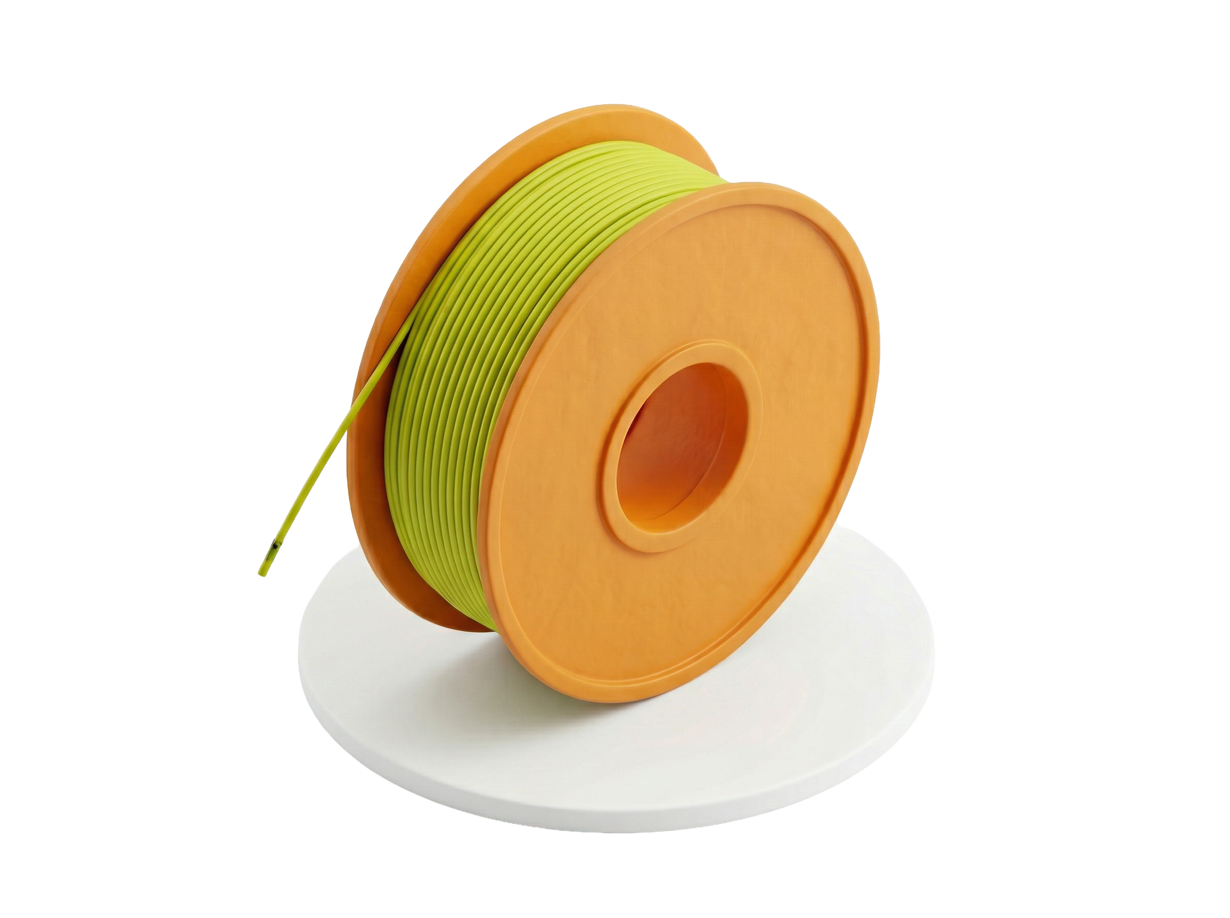 Zielona szpula filamentu do druku 3D
