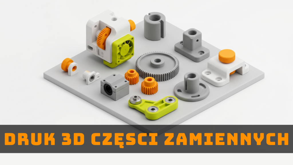 części zamienne druk 3D – zębatki, uchwyty i elementy mechaniczne wydrukowane w 3D