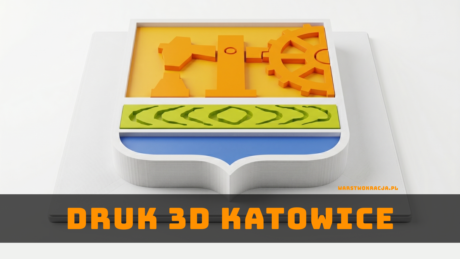 Przykładowa realizacja druku 3D w Katowicach – wizualizacja modelu herbu Katowic