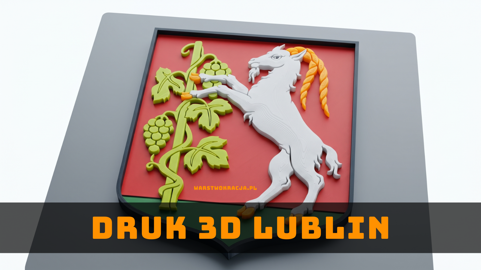 Przykładowa realizacja druku 3D w Lublinie – wizualizacja modelu herbu Lublina