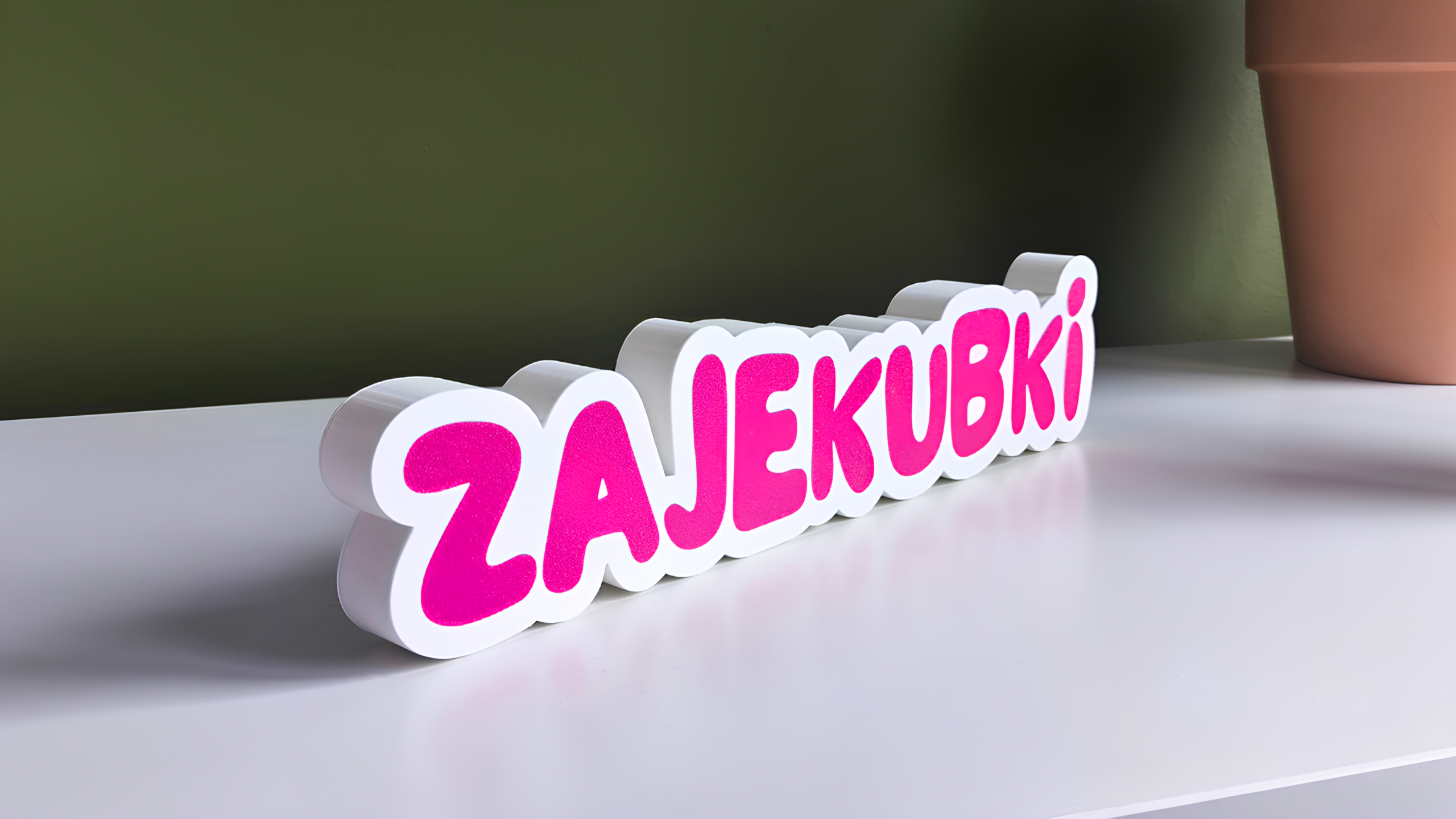 Logo 3D na ścianę lub do postawienia
