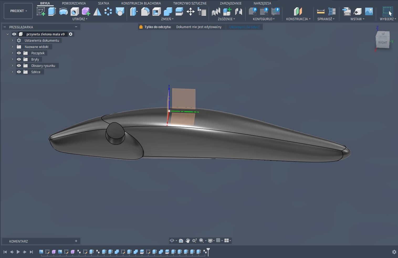Model 3D prostej przynęty