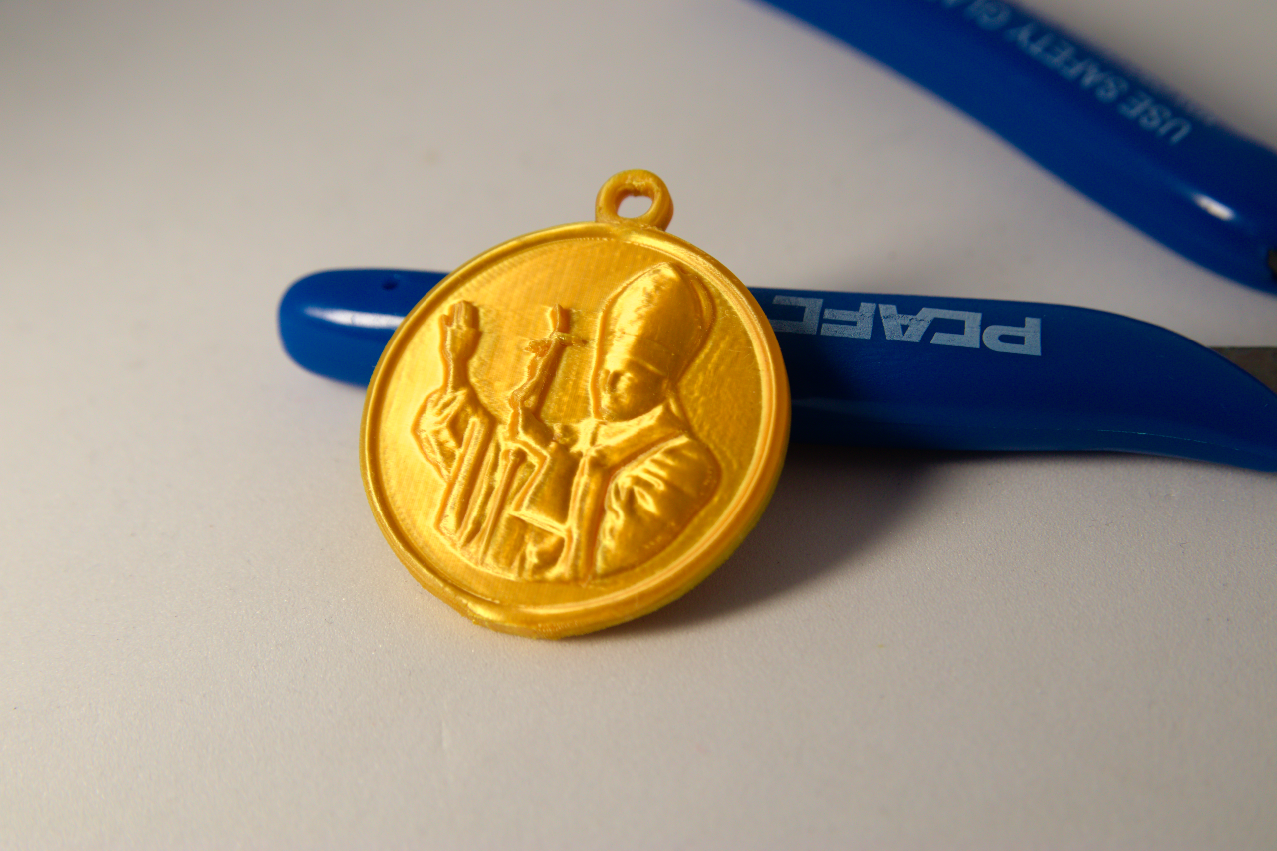 Medal Jan Paweł II druk 3D